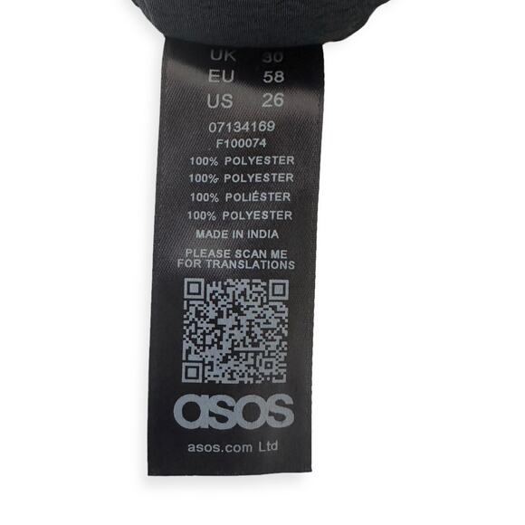 ASOS Design Curve Midi Tea Dress With Cape Back 26 Black Multi Floral Print - Picture 10 of 13